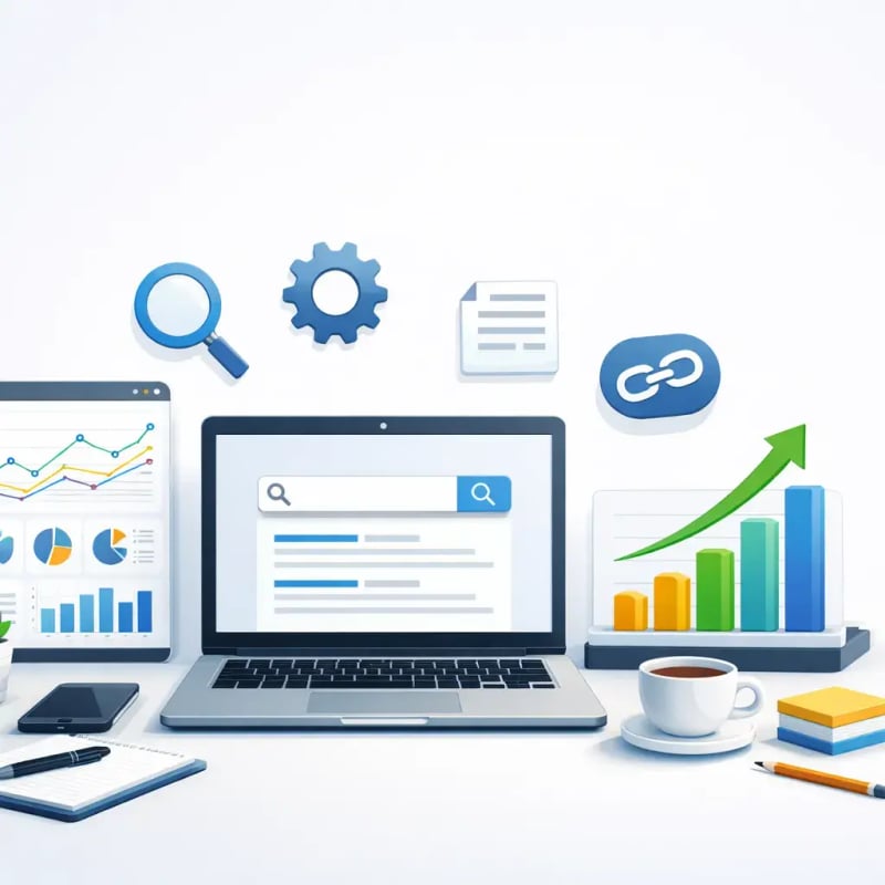 Робоче місце SEO-фахівця з відкритими звітами